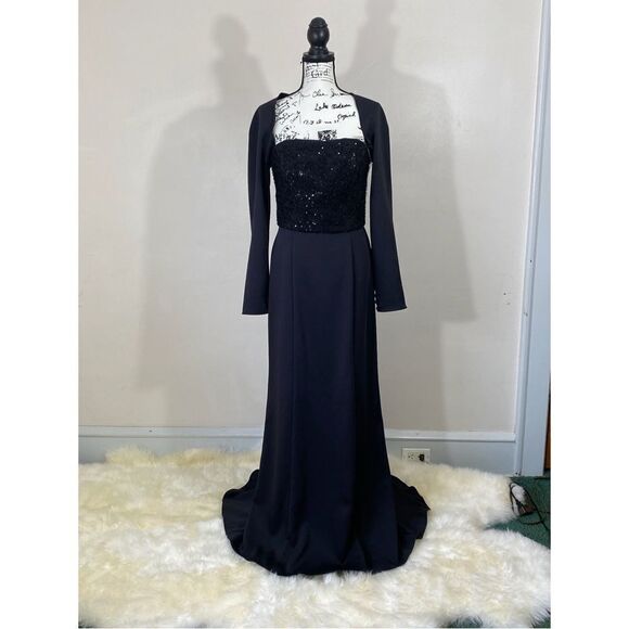 Amsale Stretch crepe gown size 10 - Picture 6 of 13